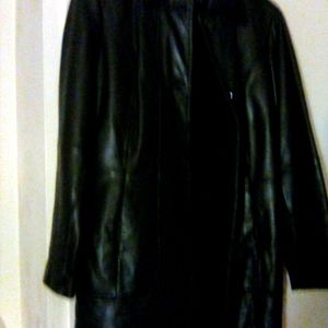 Leather jackets womans lg red xl brown